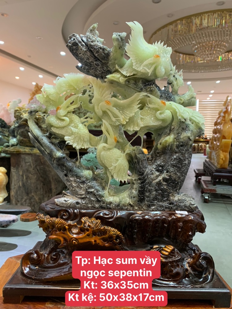 Tiên Hạc Sum Vầy Ngọc Serpentine