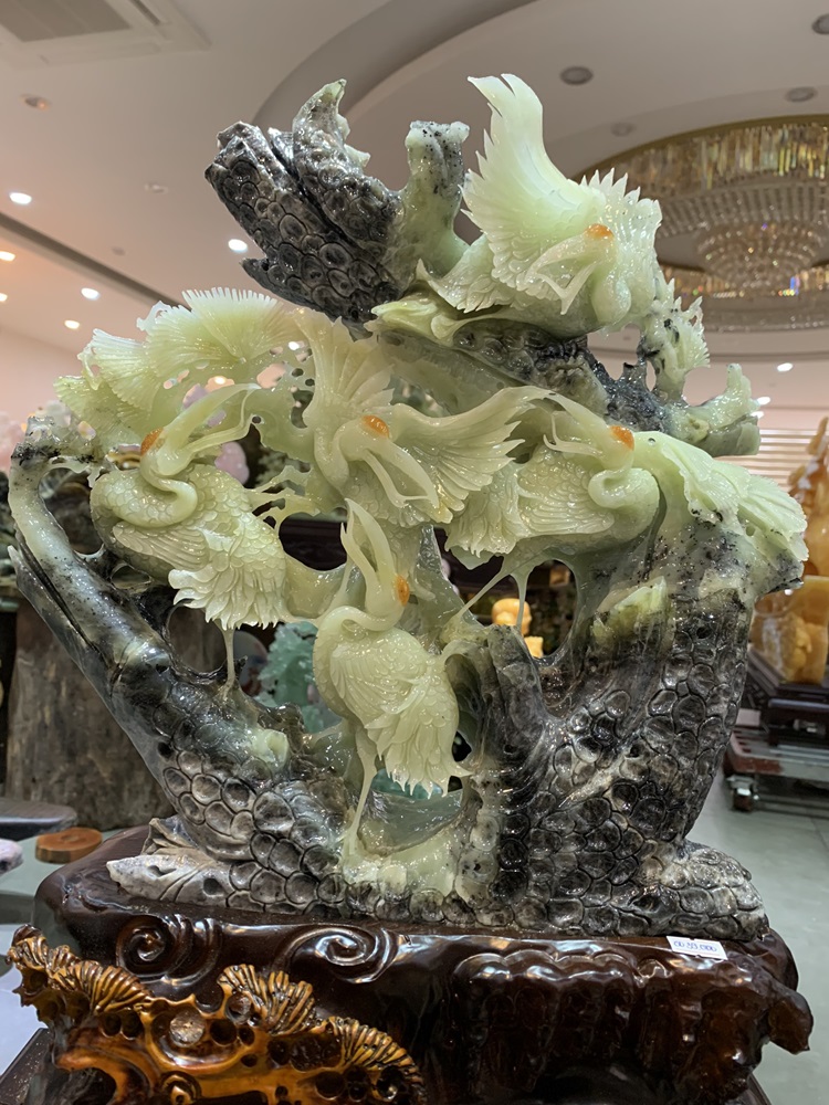 Tiên Hạc Sum Vầy Ngọc Serpentine