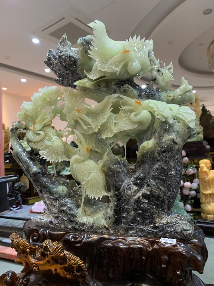 Tiên Hạc Sum Vầy Ngọc Serpentine