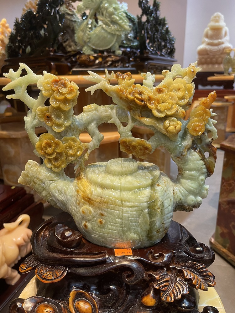 Tp Bình Ấm Trà Hoa Tài Lộc Ngọc Tụ Nham