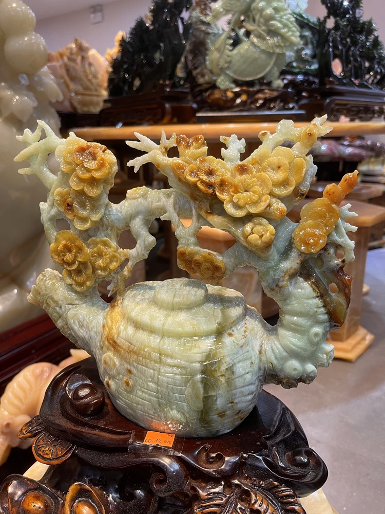 Tp Bình Ấm Trà Hoa Tài Lộc Ngọc Tụ Nham