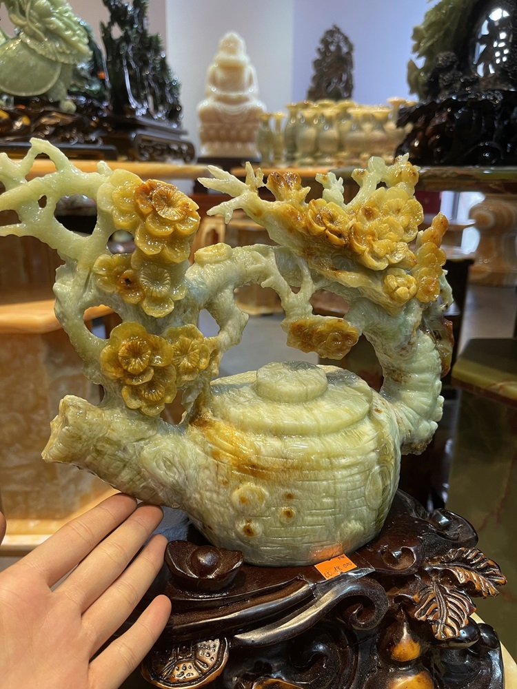 Tp Bình Ấm Trà Hoa Tài Lộc Ngọc Tụ Nham