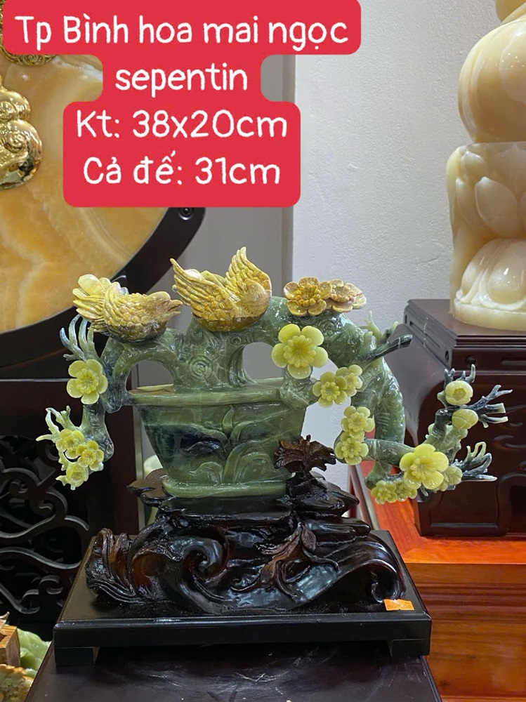 Tp Bình hoa mai ngọc serpentine 38cm