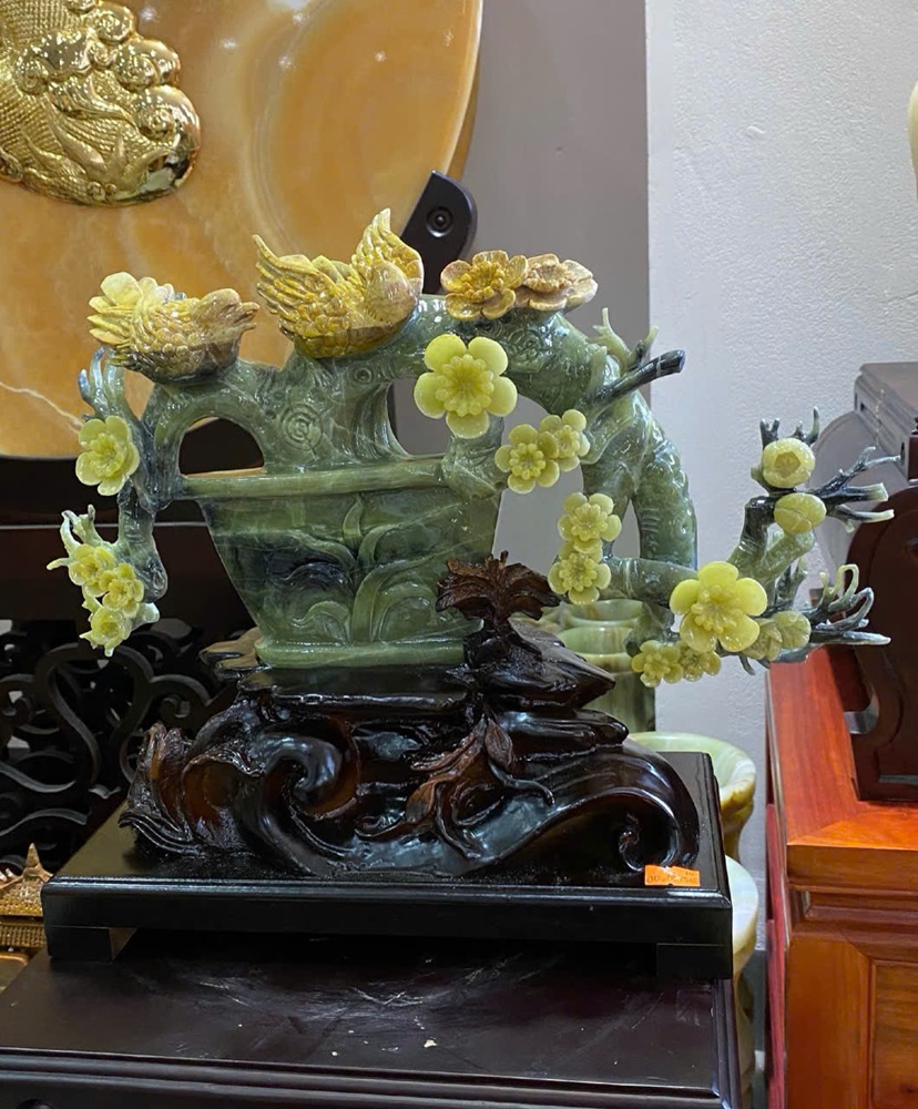 Tp Bình hoa mai ngọc serpentine 38cm
