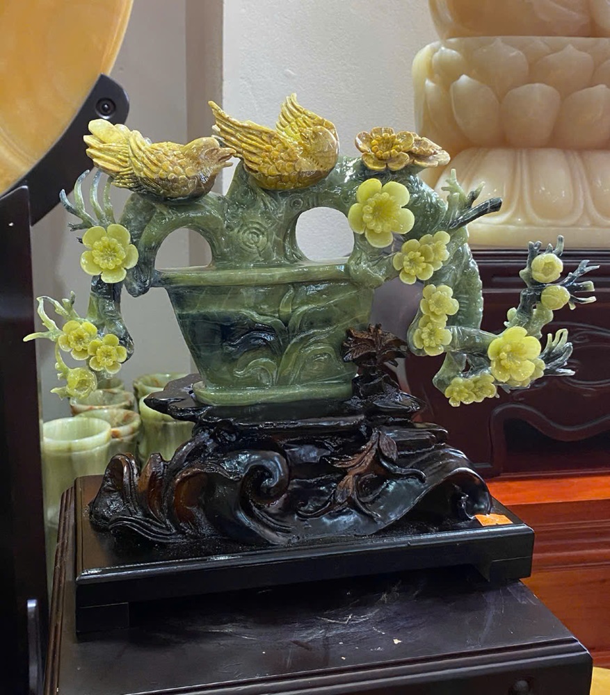 Tp Bình hoa mai ngọc serpentine 38cm