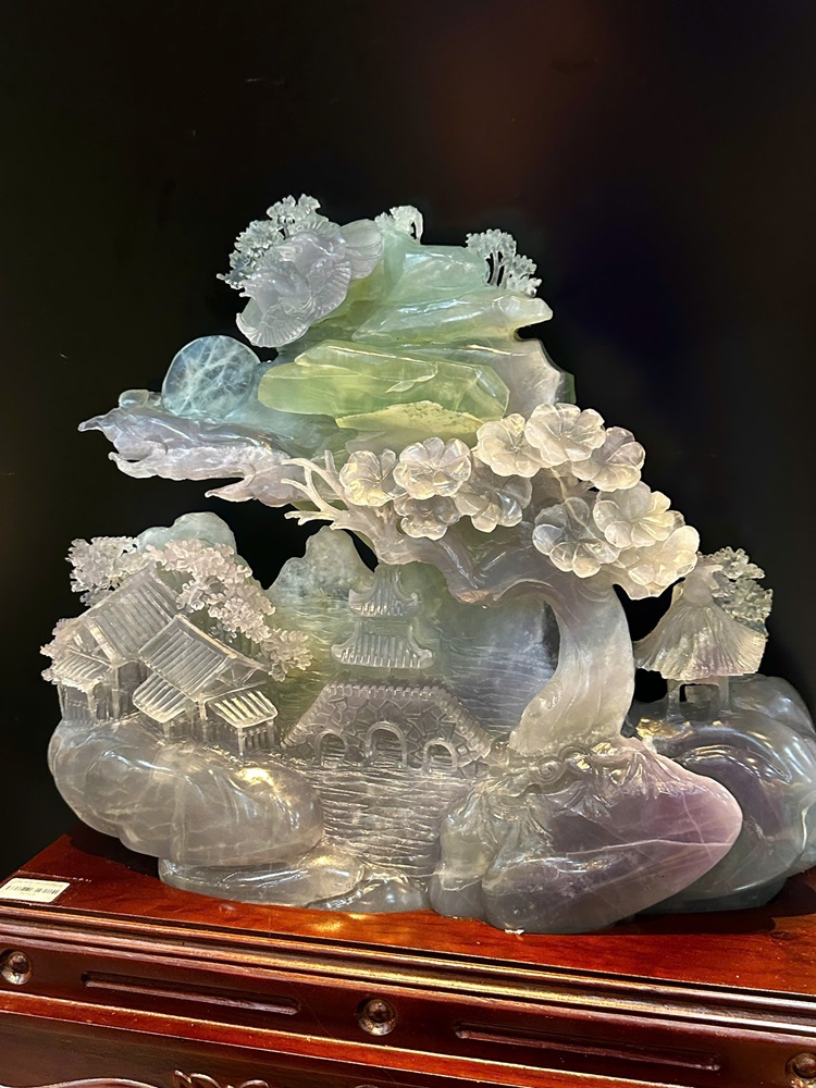 Tp Bồng Lai Tiên Cảnh Ngọc Fluorite 55x53x20cm