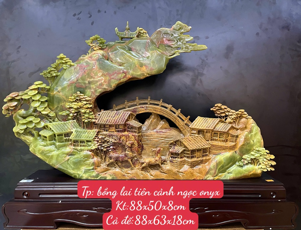 Tp Bồng Lai Tiên Cảnh Ngọc Onyx 88x63x18cm