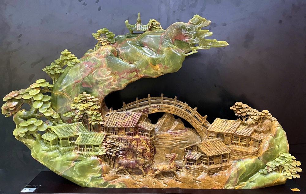 Tp Bồng Lai Tiên Cảnh Ngọc Onyx 88x63x18cm