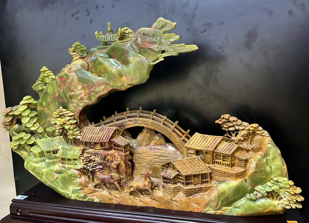 Tp Bồng Lai Tiên Cảnh Ngọc Onyx 88x63x18cm