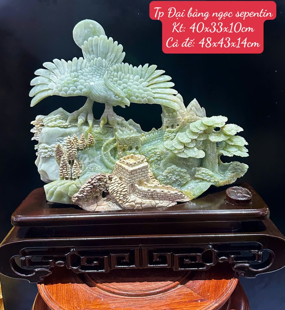 Tp Đại bàng ngọc serpentine 48x43x14cm