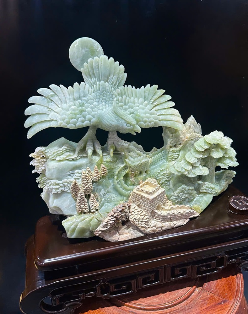 Tp Đại bàng ngọc serpentine 48x43x14cm