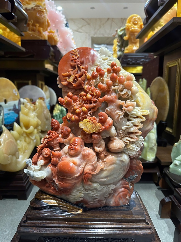 TP Di Lạc Chúc Phúc Ngọc Thọ Sơn 35x25cm