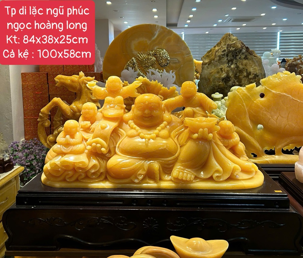 Tp di lặc ngũ phúc ngọc hoàng long 100cm