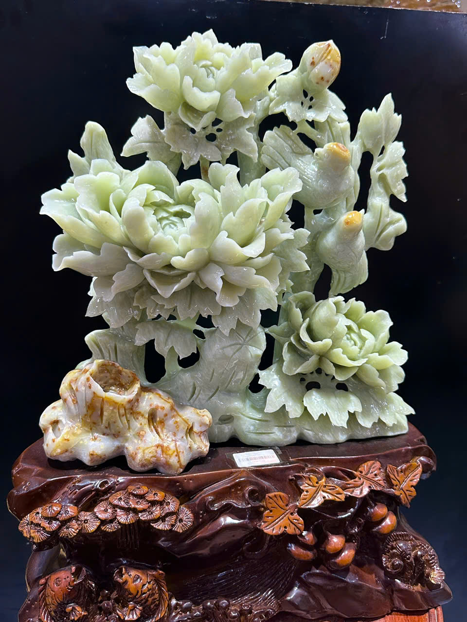 Tp Hoa Khai Phú Quý Ngọc Serpentine 43x35x13cm