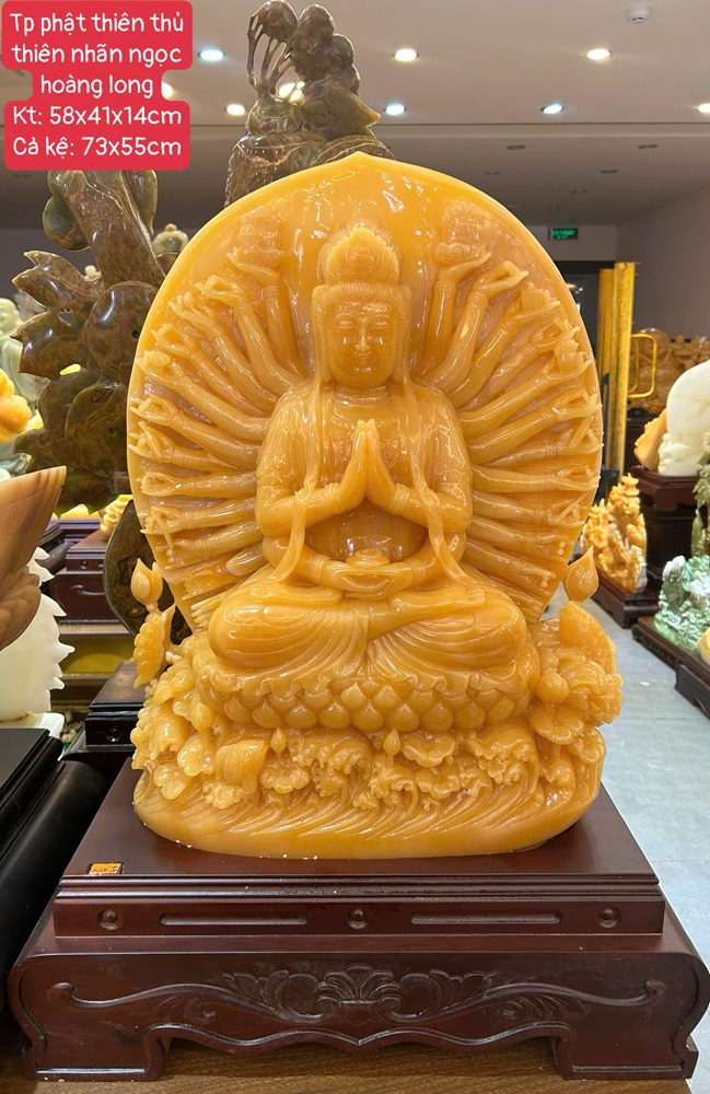 Tp phật thiên thủ thiên nhãn ngọc hoàng long 73cm