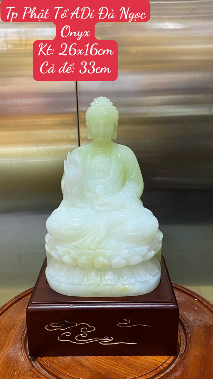 Tp Phật Tổ ADiDa Ngọc Onyx 33cm