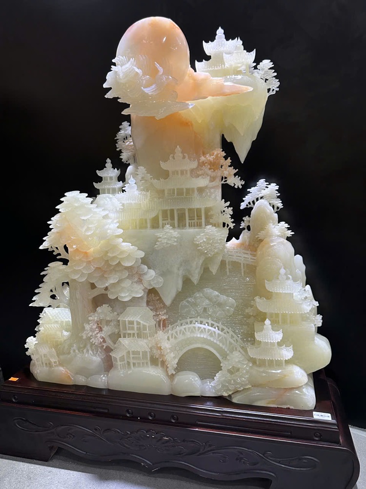 Tp Phong cảnh hữu tình ngọc onyx 104x90x30cm