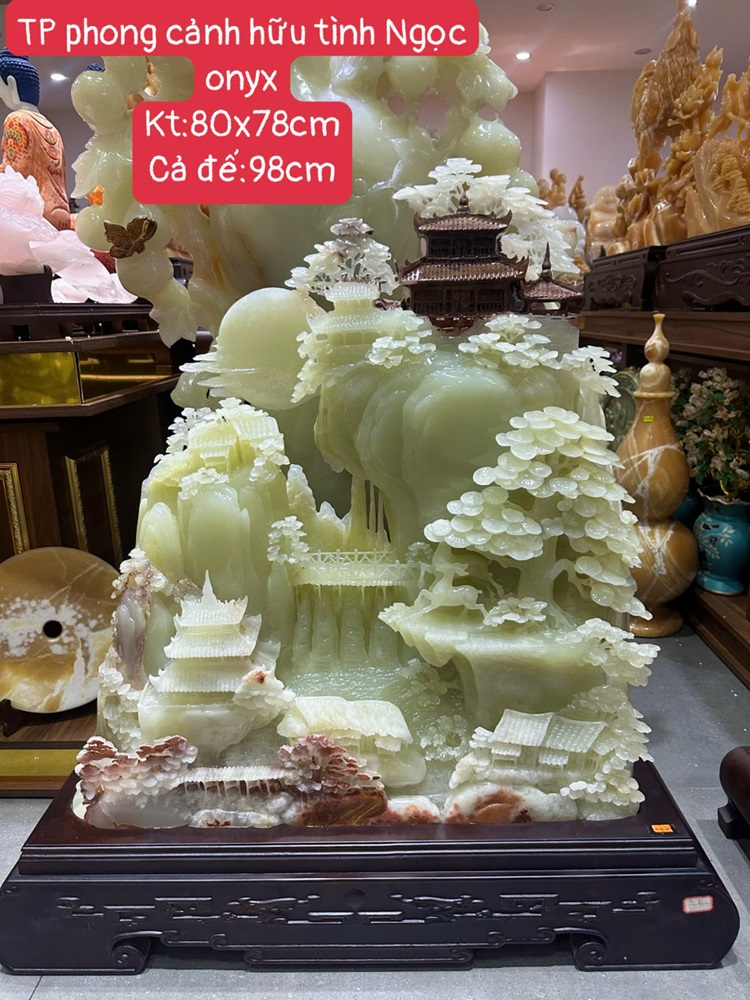 TP Phong Cảnh Hữu Tình Ngọc Onyx 80x78cm