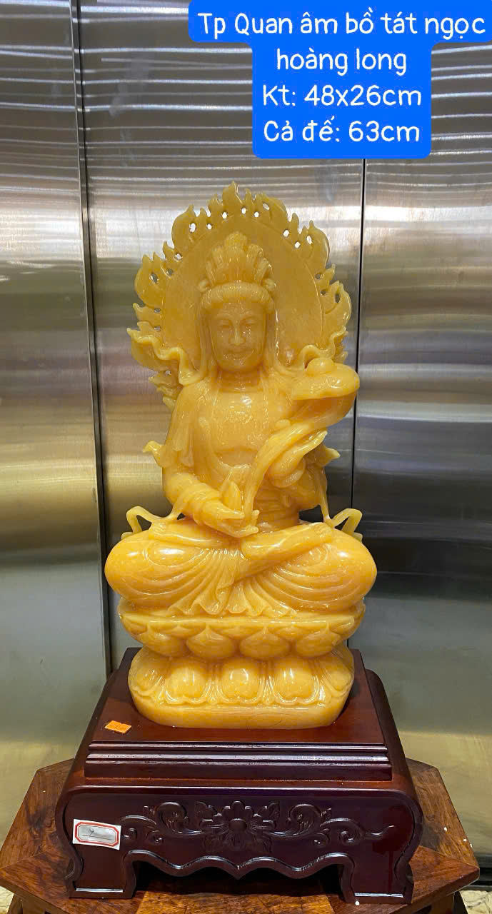 Tp Quan âm bồ tát ngọc hoàng long 63cm