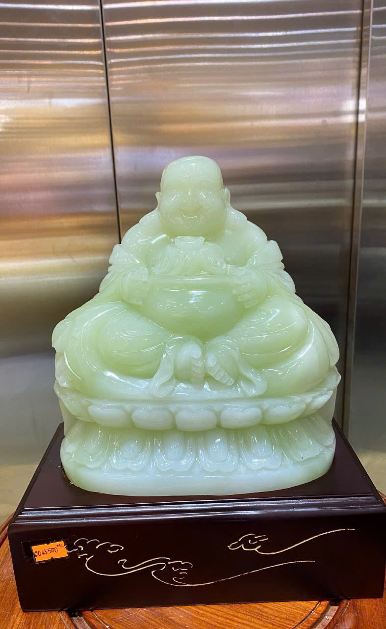 Tp Thần tài di lặc ngọc onyx 32cm