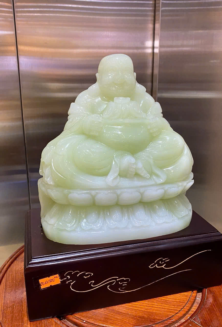 Tp Thần tài di lặc ngọc onyx 32cm