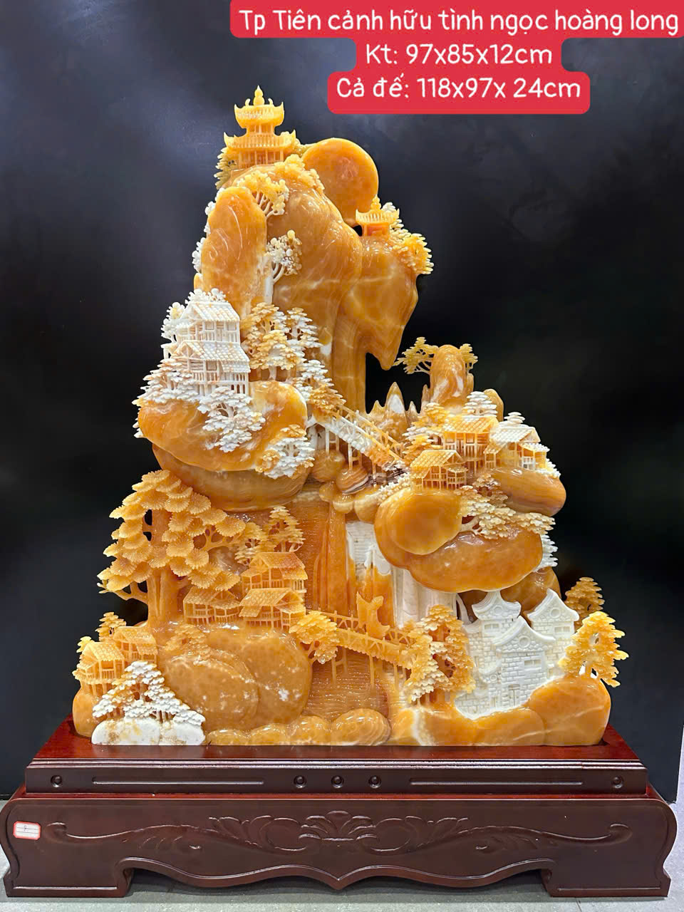 Tp Tiên cảnh hữu tình ngọc hoàng long 118x97x 24cm