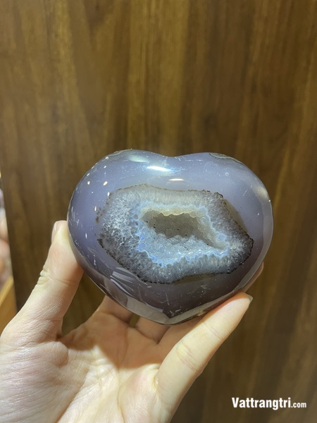 Trái tim ngọc mã não 9cm