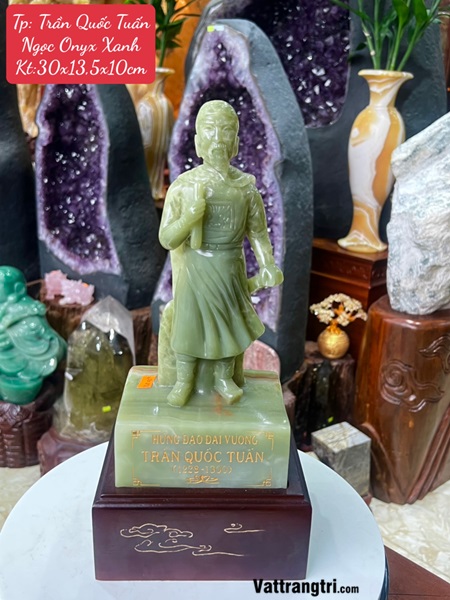 Trần Quốc Tuấn Ngọc Onyx Xanh 30cm