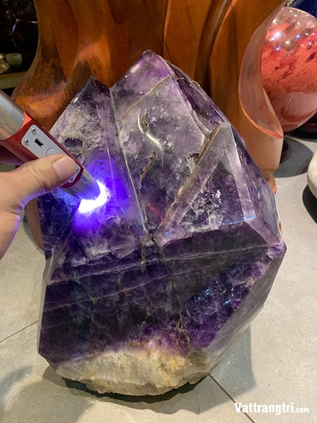 Trụ tinh thể đá thạch anh tím vip 45cm
