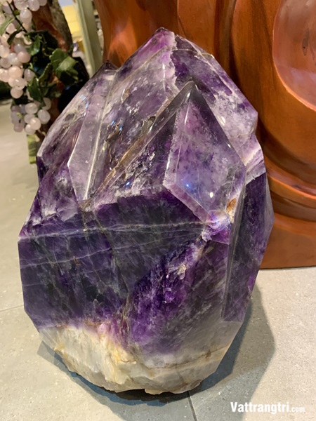 Trụ tinh thể đá thạch anh tím vip 45cm