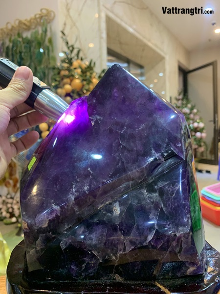 Trụ tinh thể thạch anh tím siêu vip 22cm