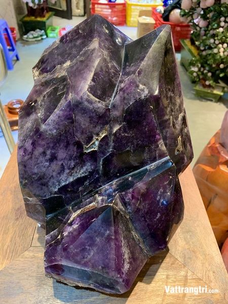 Trụ tinh thể thạch anh tím siêu vip 33cm