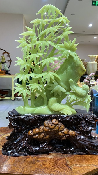 Trúc Quân Tử Ngọc Serpentine Xanh