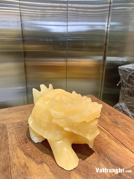 Tượng Linh Vật Long quy ngọc hoàng long 16cm