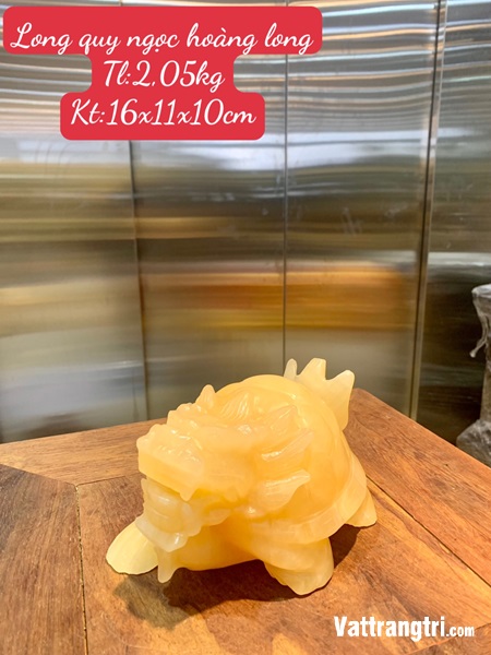 Tượng Linh Vật Long quy ngọc hoàng long 16cm