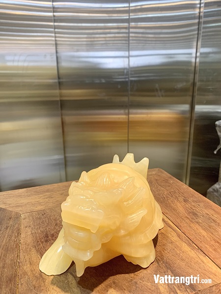 Tượng Linh Vật Long quy ngọc hoàng long 16cm