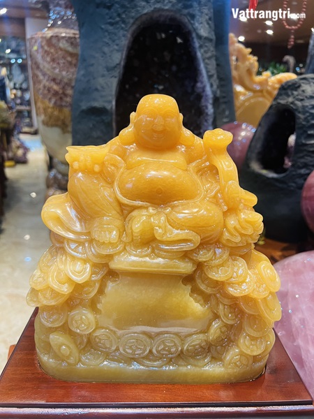 Tượng Thần Tài Di Lặc Ngọc Hoàng Long 33cm