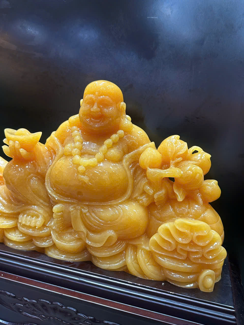 Tượng Thần Tài Di Lặc Tọa Núi Tiền Vàng Ngọc Hoàng Long