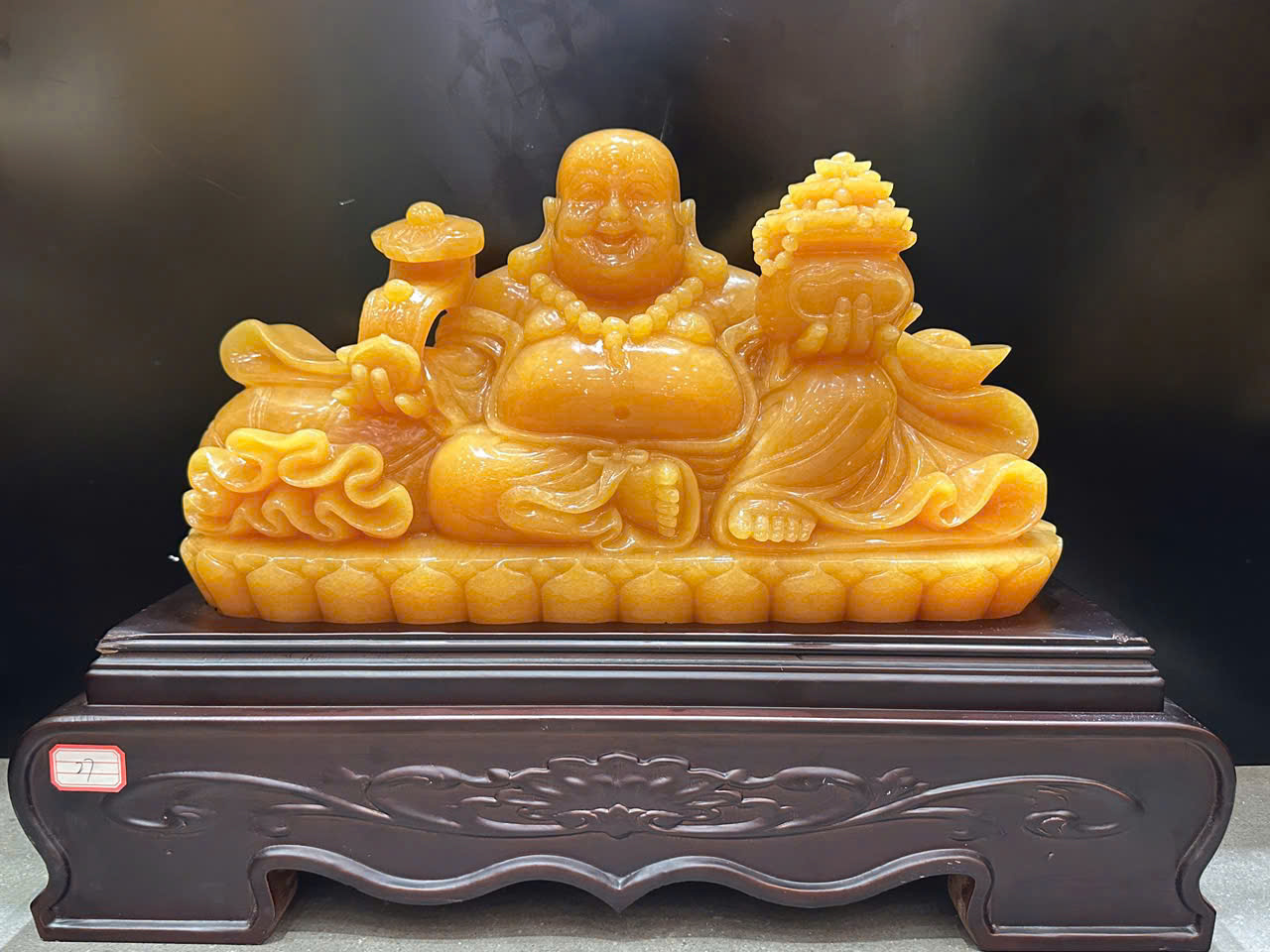 Tượng Thần Tài Di Lặc Tọa Sen Ngọc Hoàng Long