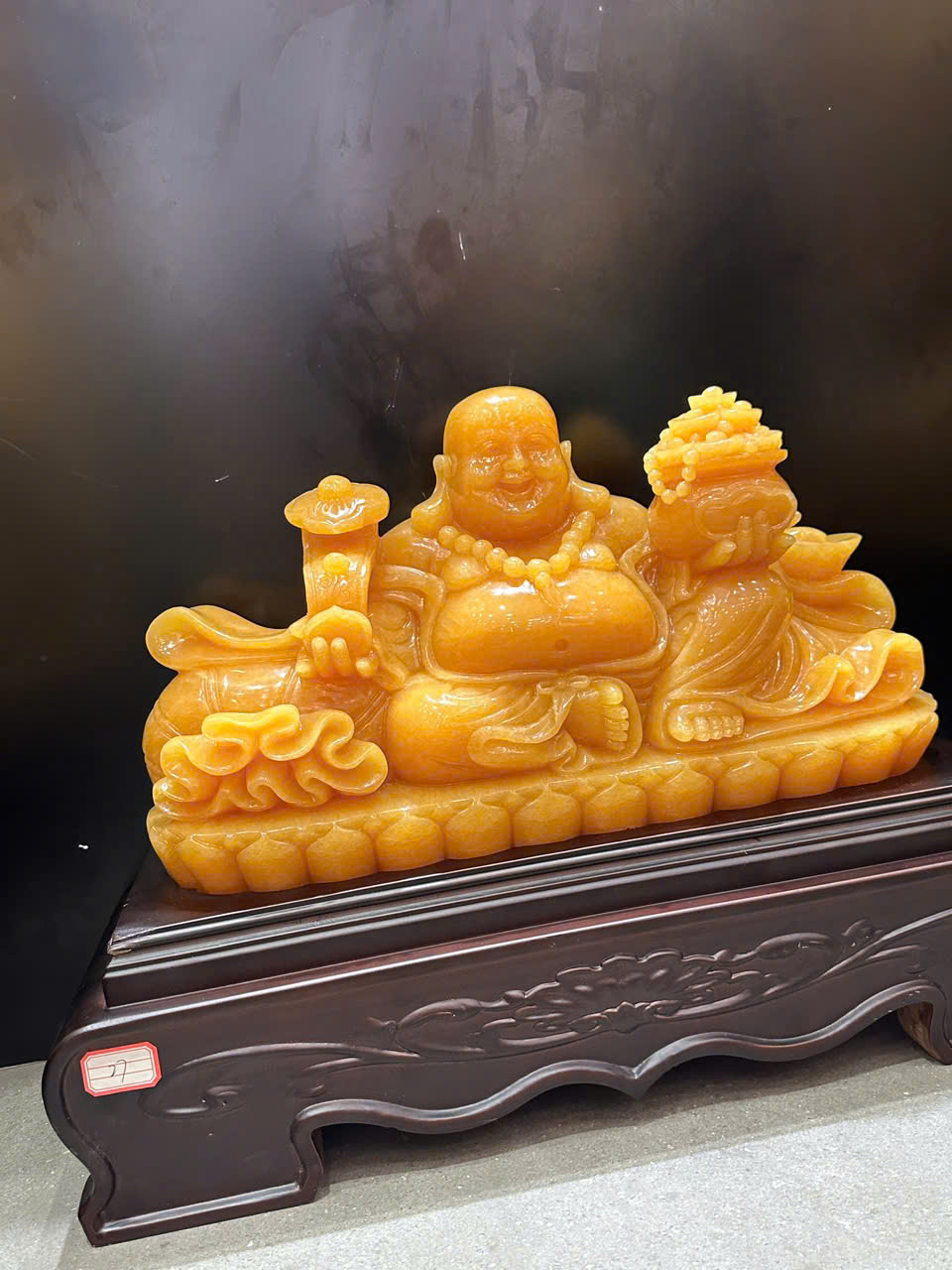 Tượng Thần Tài Di Lặc Tọa Sen Ngọc Hoàng Long