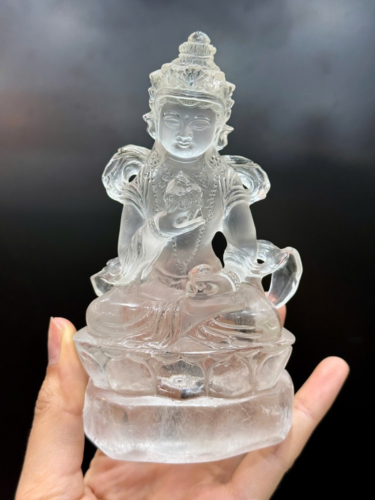 Tượng Thánh Mẫu TaRa Thạch Anh Trắng