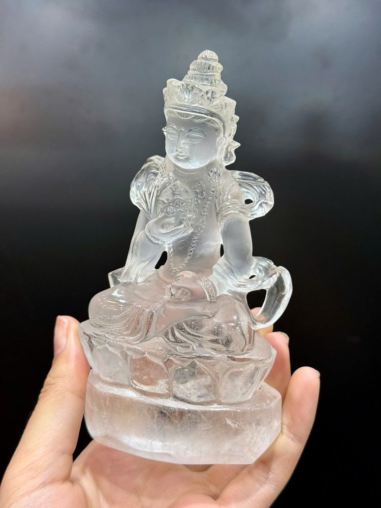 Tượng Thánh Mẫu TaRa Thạch Anh Trắng
