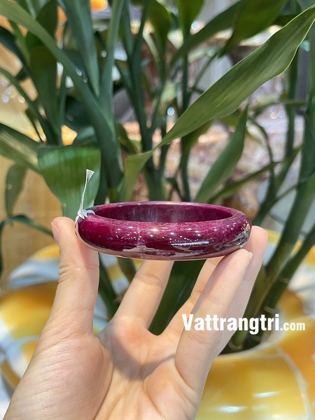 Vòng bản liền ngọc ruby vip 61,4mm x 14mm
