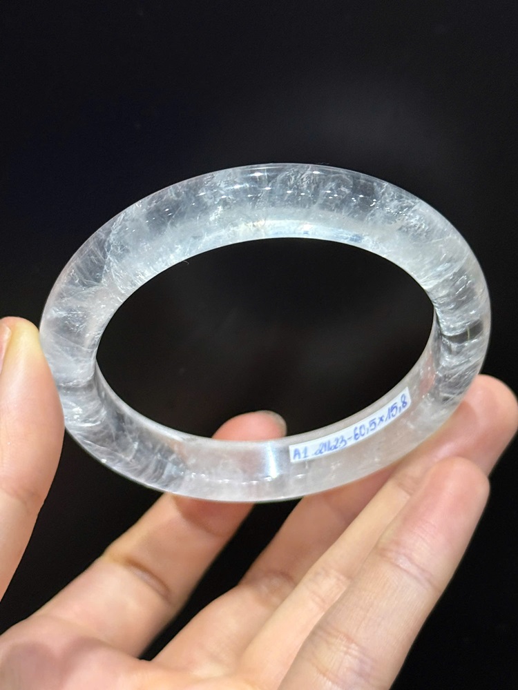 Vòng Bản Liền Thạch Anh Trắng 55.4mm