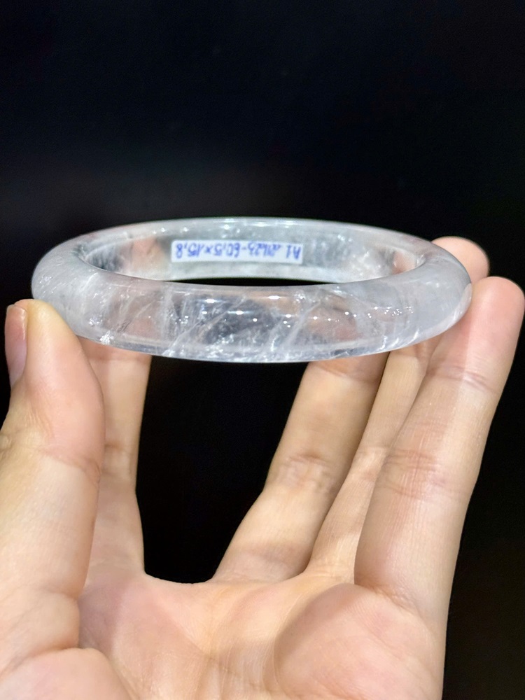 Vòng Bản Liền Thạch Anh Trắng 55.4mm