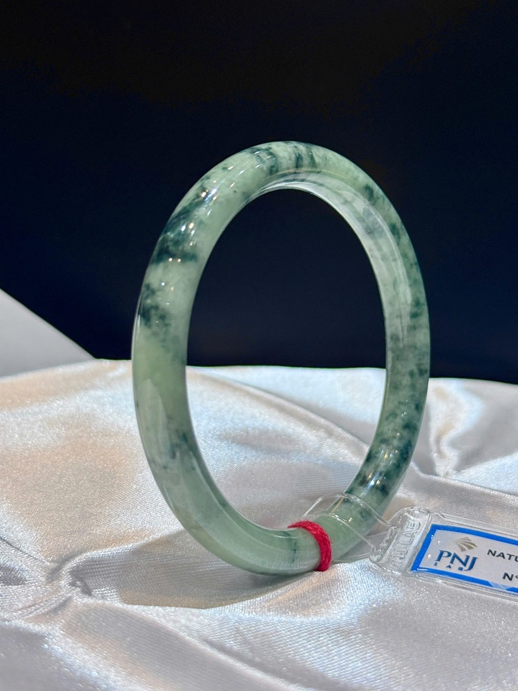 Vòng Liền Bản Đũa Ngọc Phỉ Thuý 55.93mm (Kèm giấy kiểm định)