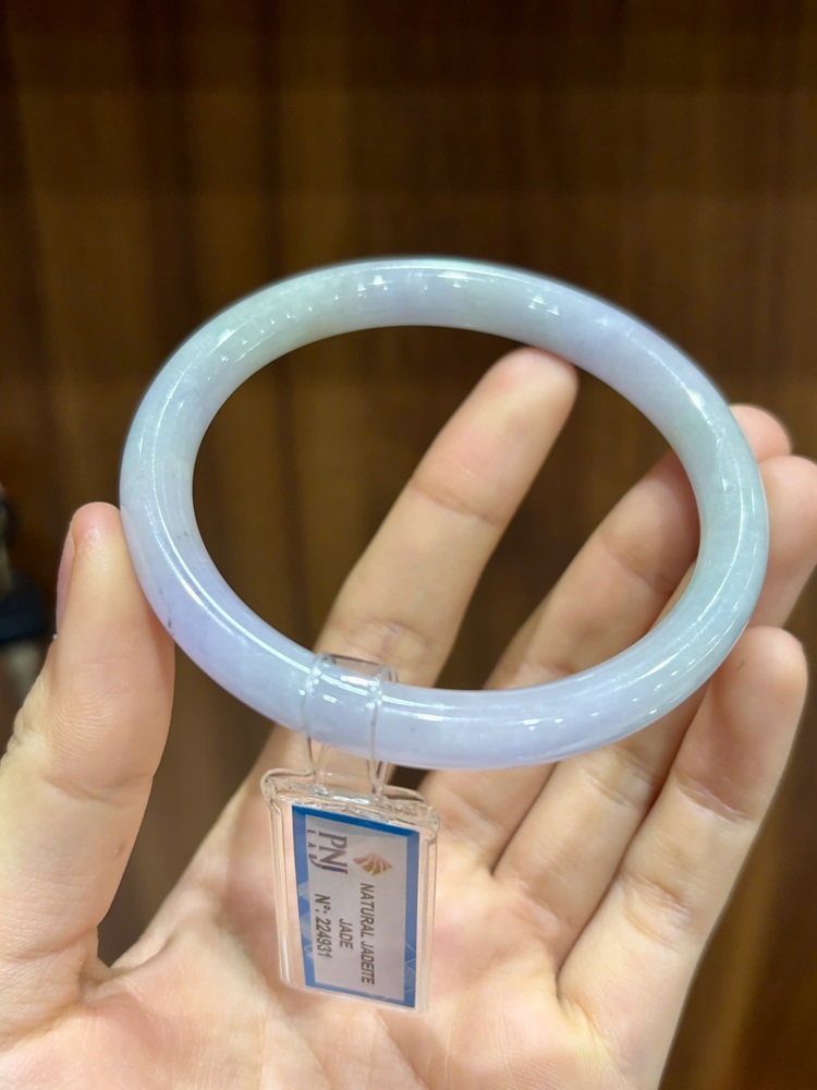 Vòng Liền Bản Đũa Ngọc Phỉ Thuý 60.19mm (Kèm KĐ PNJ)