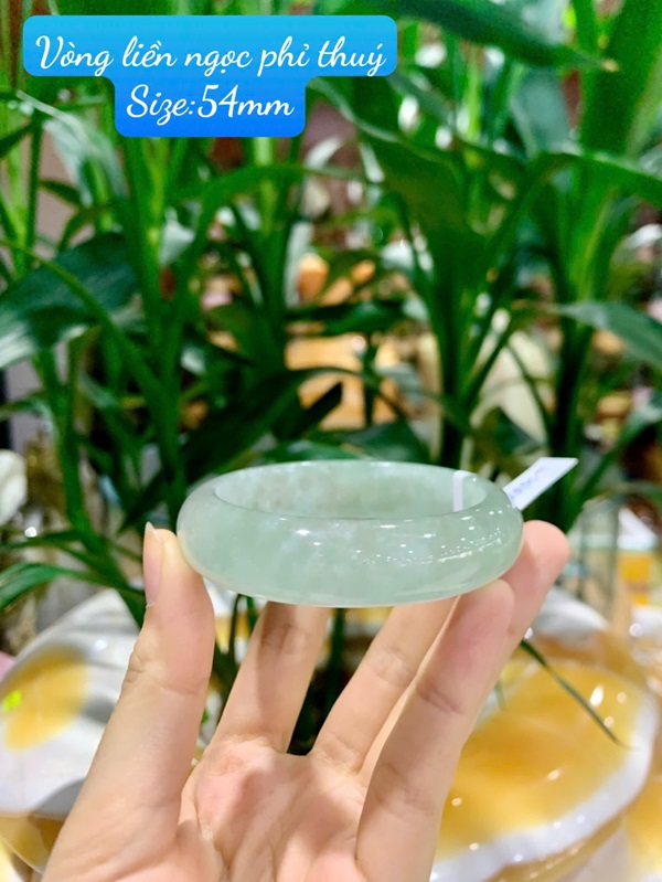 Vòng Liền Ngọc Phỉ Thuý Bình An 54mm