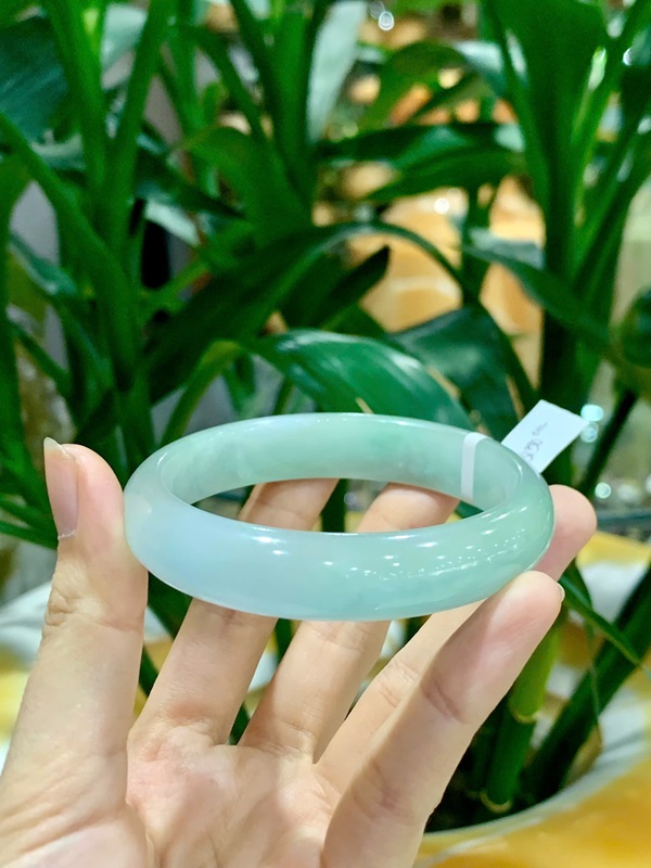 Vòng liền ngọc phỉ thuý bình an 58,5mm