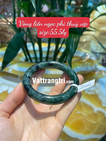 Vòng liền ngọc phỉ thuý vip 52ly - 55ly